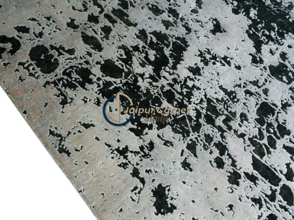 Ebony Prowl Wool Silk Rug - Image 6
