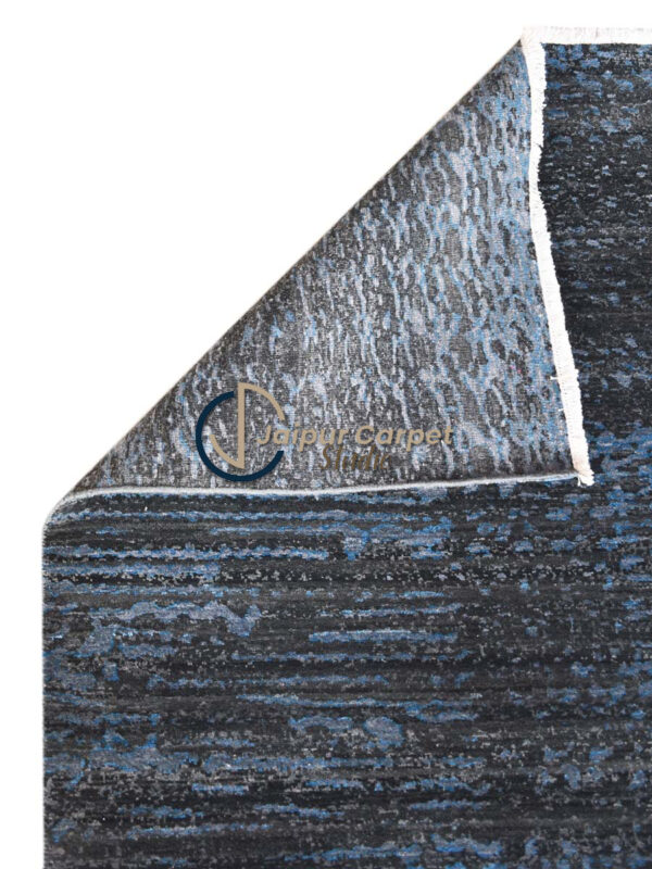 Gray to Sky Blue Ombre Wool Rug – Custom Sizes Available - Image 7