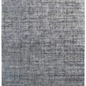 Dark Grey Textured Wool Rug – Custom Sizes Available