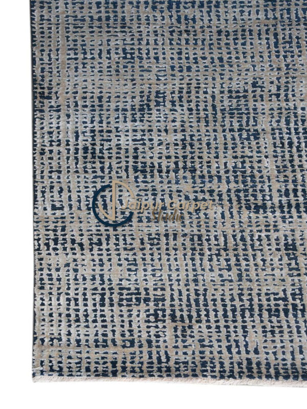 Dark Grey Textured Wool Premium Quality Rug - Image 3