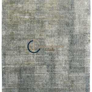 Luxury Handwoven Olive Grid Rug – Modern Textured Weave for Elegant Interiors