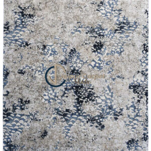 Misty Waves Luxury Area Rug – Abstract Blue & Gray Designer Carpet
