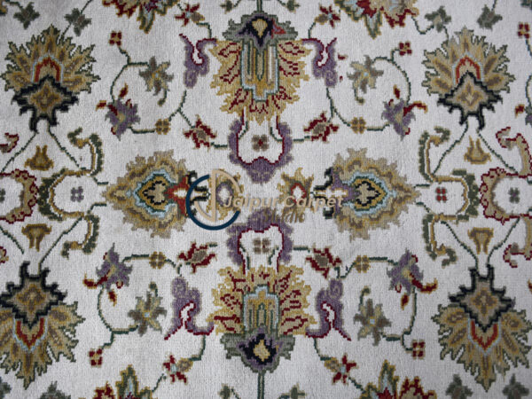 Persian Essence – Handwoven Natural Wool Rug in Classic White - Image 3