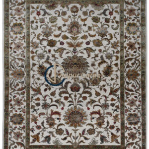 Taj Majesty – Hand-Carved Wool Silk Rug Inspired by Taj Mahal
