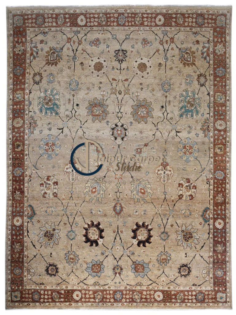 Radiant Meadow Harmony Rug – Persian Elegance