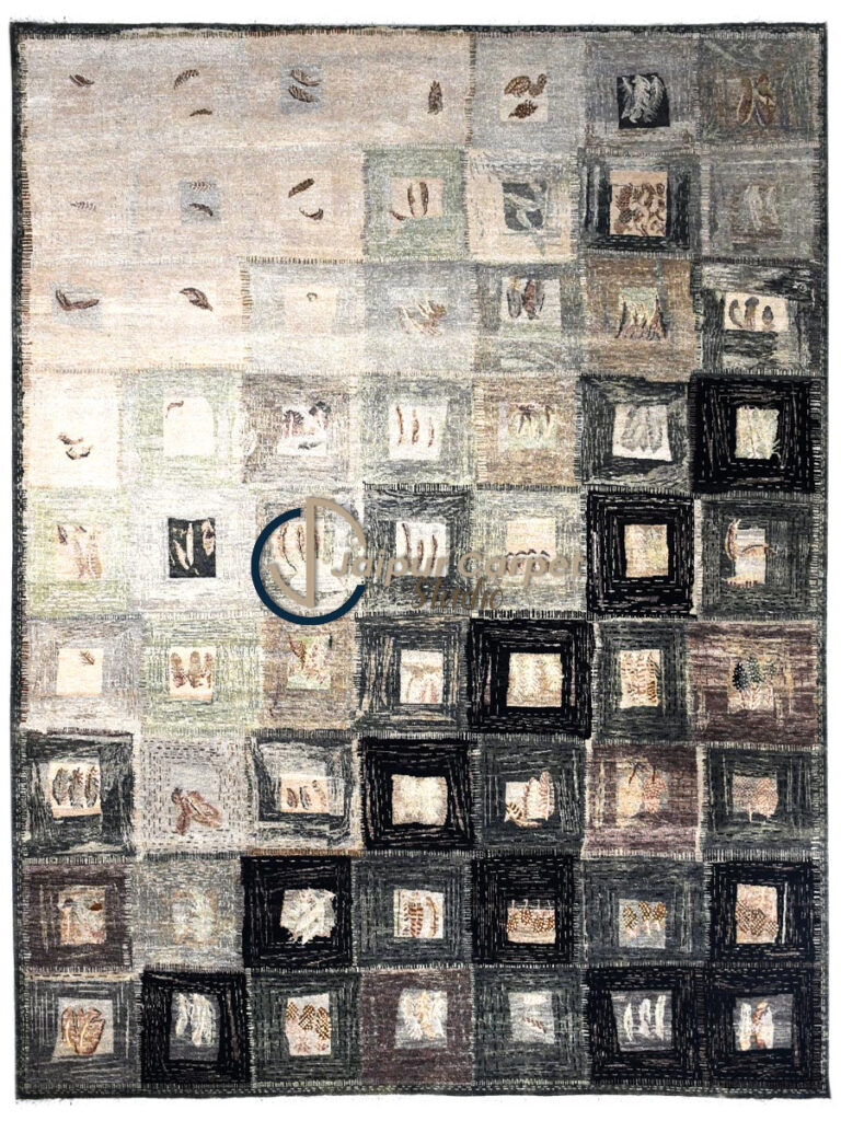 Eclipse Fade – Modern Gradient Hand-Knotted Rug
