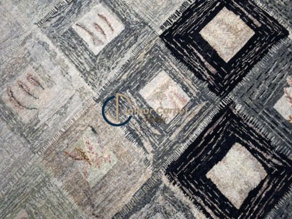 Eclipse Fade – Modern Gradient Hand-Knotted Rug - Image 5