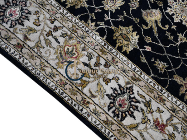 Midnight Mughal Floral Rug – Black Elegance Redefined - Image 6