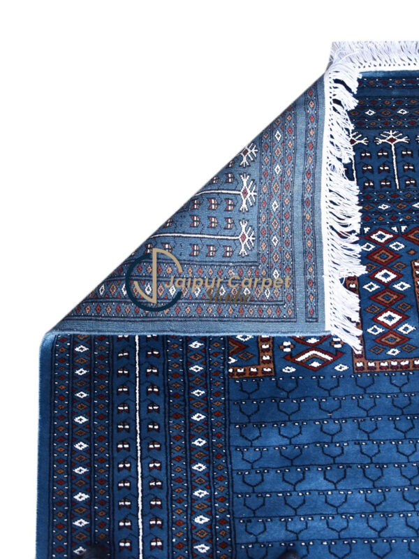 Azure Oasis – Hand-Knotted Tribal Charm - Image 7