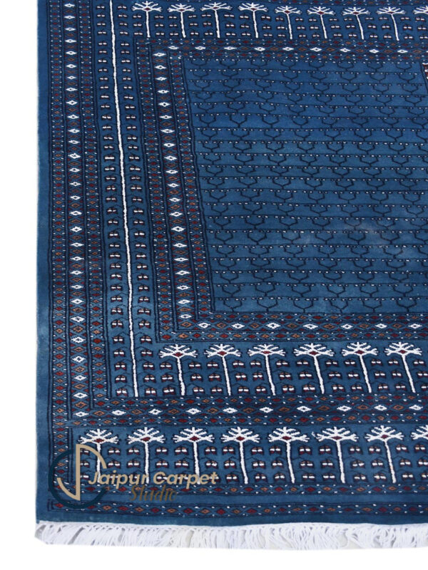 Azure Oasis – Hand-Knotted Tribal Charm - Image 4