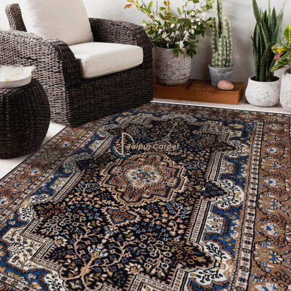 Persian Charm – Hand-Knotted Wool Rug with Royal Irani Heritage - Image 2