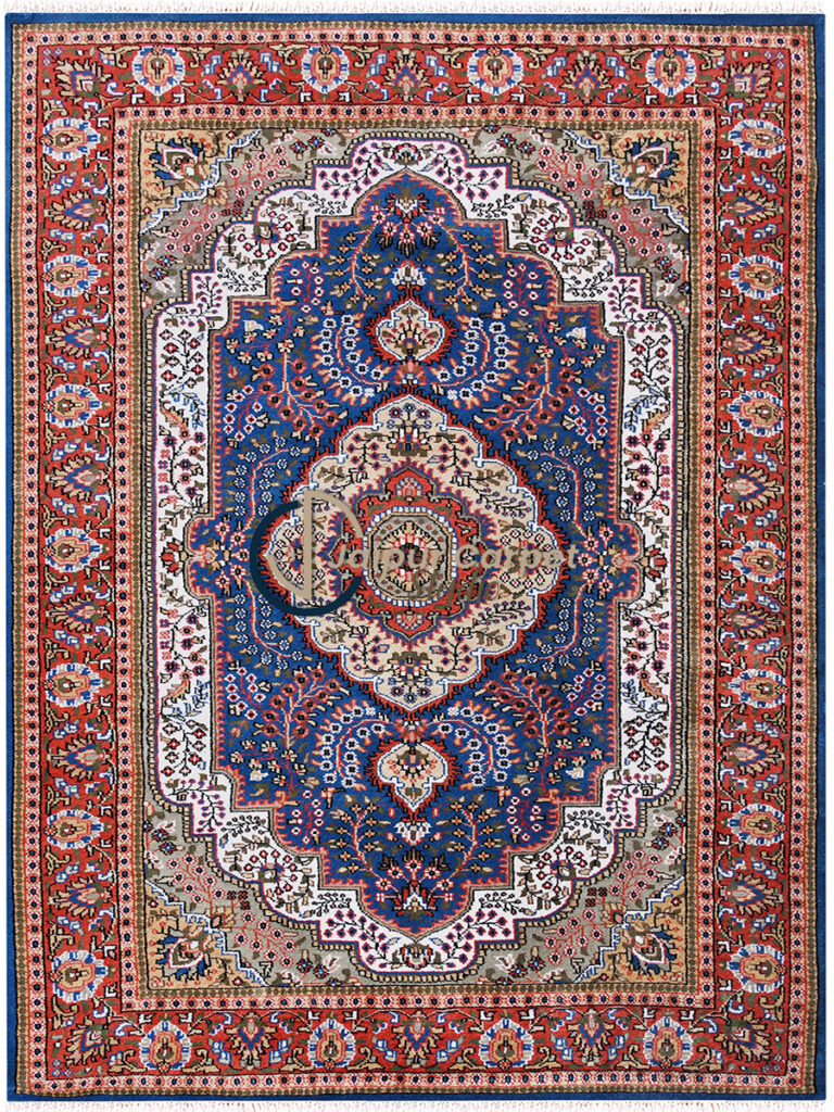 Zarif Elegance – Handwoven Wool Rug with Irani Allure