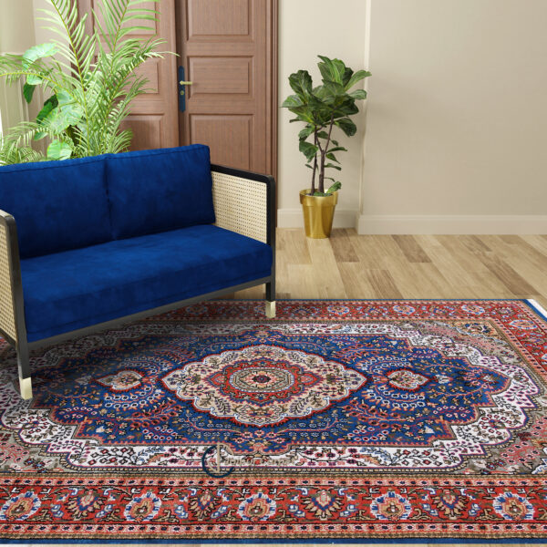 Zarif Elegance – Handwoven Wool Rug with Irani Allure - Image 2