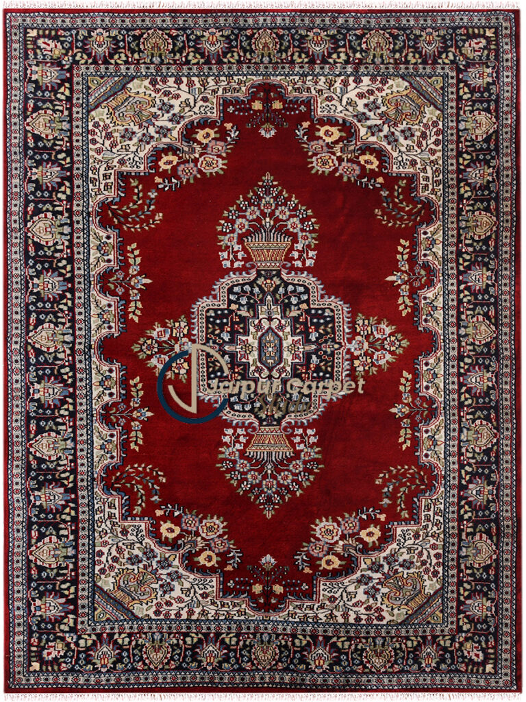Gulzar-e-Kashmir – Hand-Knotted Wool-Silk Kashmiri Carpet