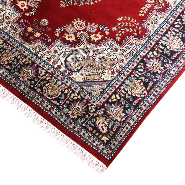 Gulzar-e-Kashmir – Hand-Knotted Wool-Silk Kashmiri Carpet - Image 6