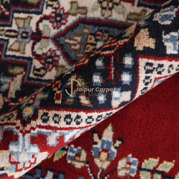 Gulzar-e-Kashmir – Hand-Knotted Wool-Silk Kashmiri Carpet - Image 4