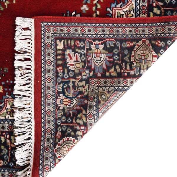 Gulzar-e-Kashmir – Hand-Knotted Wool-Silk Kashmiri Carpet - Image 7
