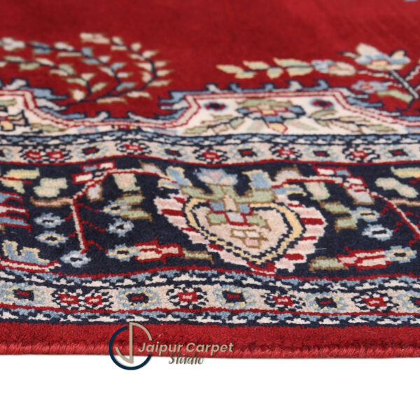 Gulzar-e-Kashmir – Hand-Knotted Wool-Silk Kashmiri Carpet - Image 5