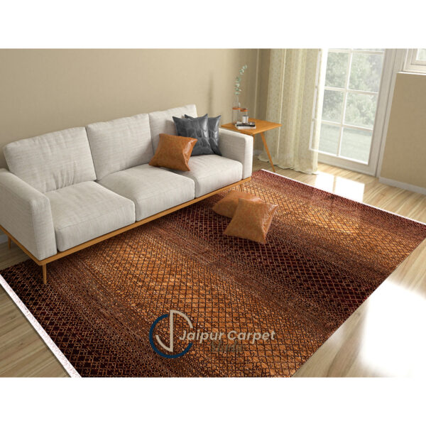 Amber Mirage – Hand-Knotted Pure Wool Rug - Image 2
