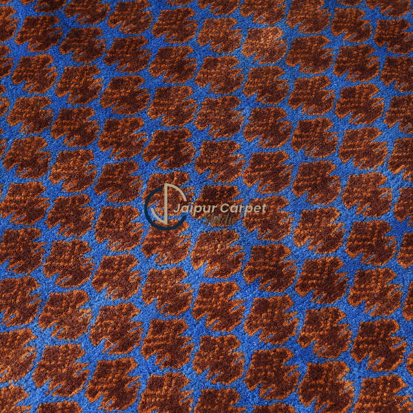 Cobalt Vine – Hand-Knotted Pure Wool Rug - Image 3