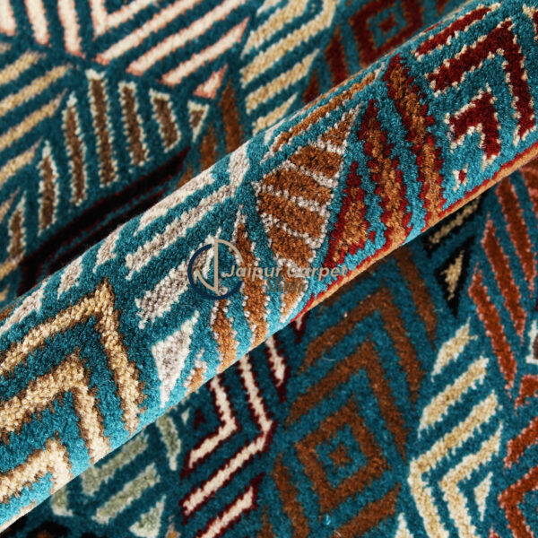 Prismatic Nomad – Hand-Knotted Wool Rug - Image 4