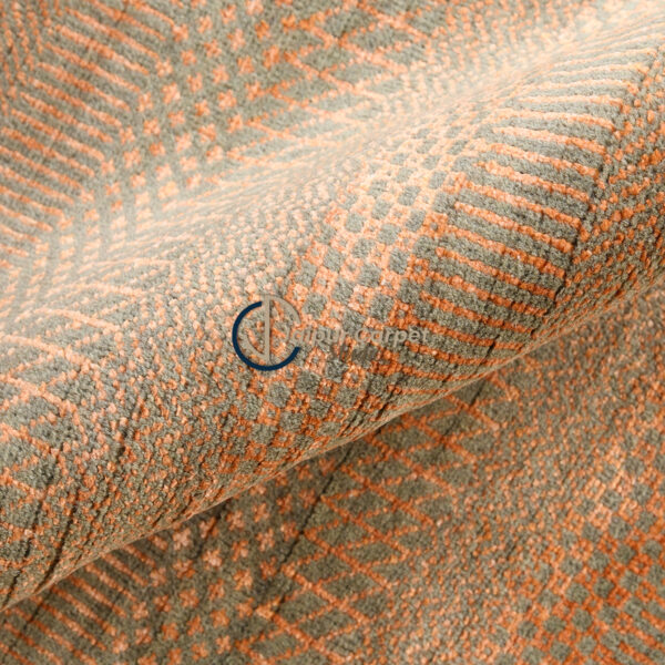 Sandstone Serenade – Textured Wool Silk Rug in Earthy Tones - Image 4
