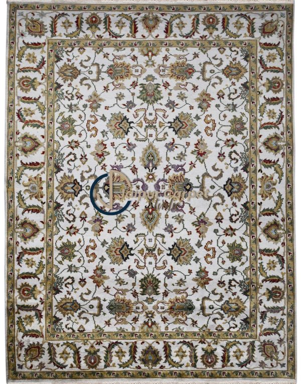 Persian Essence – Handwoven Natural Wool Rug in Classic White