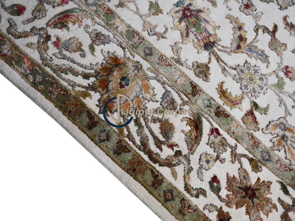 Taj Majesty – Hand-Carved Wool Silk Rug Inspired by Taj Mahal - Image 6
