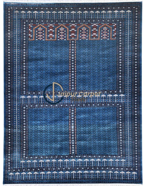 Azure Oasis – Hand-Knotted Tribal Charm