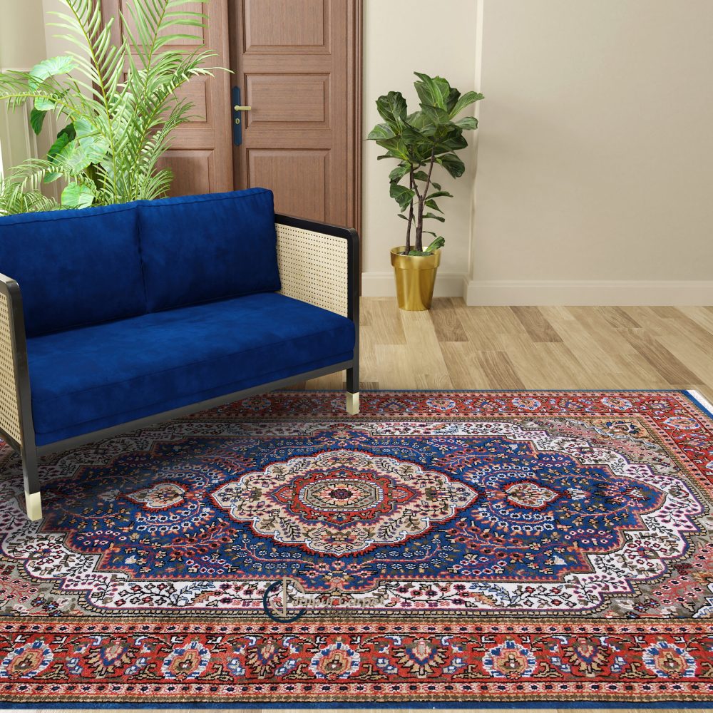 Zarif Elegance – Handwoven Wool Rug with Irani Allure - Image 2