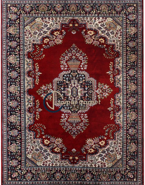 Gulzar-e-Kashmir – Hand-Knotted Wool-Silk Kashmiri Carpet