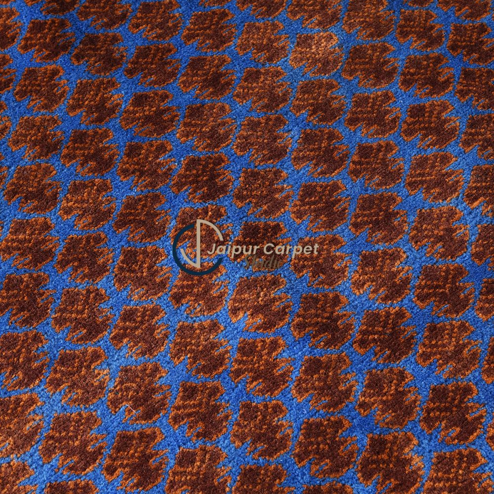 Cobalt Vine – Hand-Knotted Pure Wool Rug - Image 3