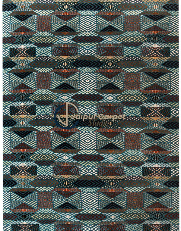 Prismatic Nomad – Hand-Knotted Wool Rug