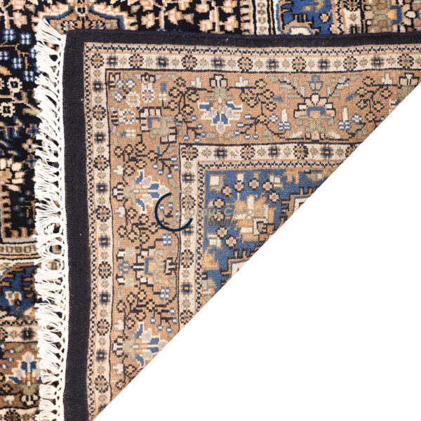 Indigo Canopy – Persian Elegance in Hand-Carded Wool - Image 7