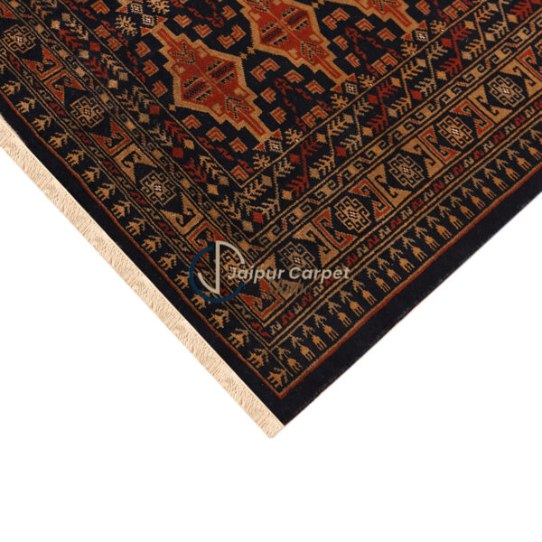 Amber Loom – Handwoven Turkish Rug in Rust and Midnight - Image 5