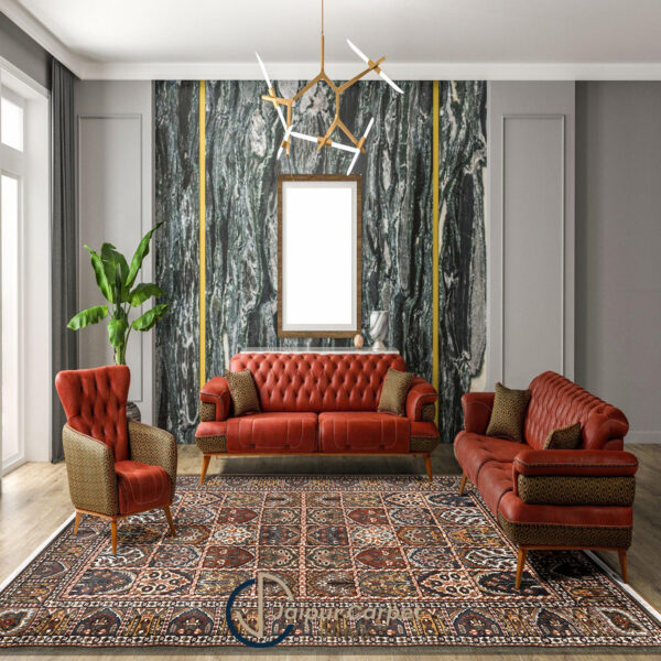 Ruby Nomad – Handwoven Afghan Wool Carpet - Image 2