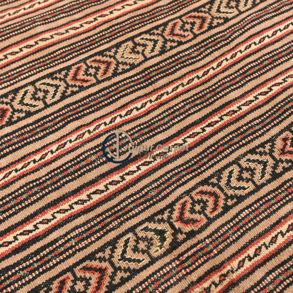 Desert Stripes – Low-Pile Handwoven Afghani Kilim Carpet - Image 3