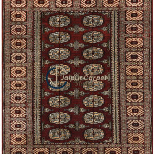 Ruby Medallion – Moroccan-Inspired Hand-Knotted Carpet
