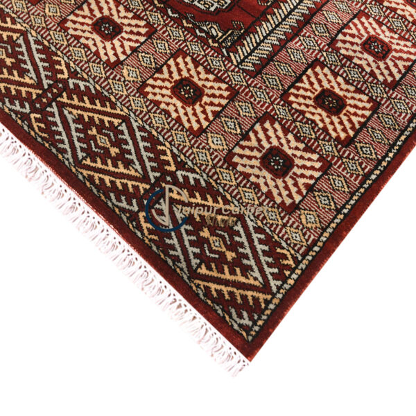 Ruby Medallion – Moroccan-Inspired Hand-Knotted Carpet - Image 5