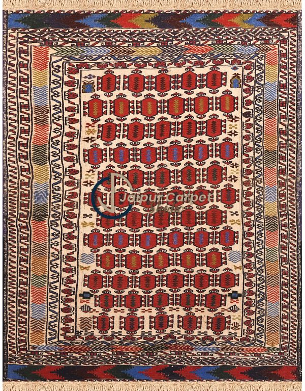 Moroccan Kilim Majesty – Handwoven Tribal Wool Rug