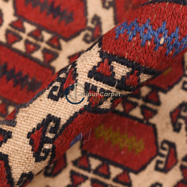 Moroccan Kilim Majesty – Handwoven Tribal Wool Rug - Image 4
