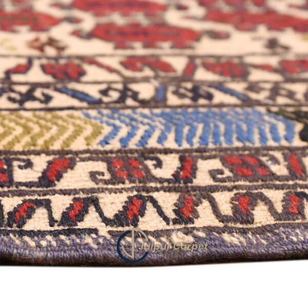 Moroccan Kilim Majesty – Handwoven Tribal Wool Rug - Image 6