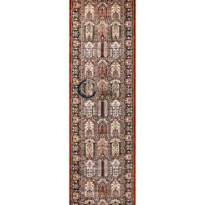 Silken Tabriz – Hand-Knotted Persian Silk Runner Rug