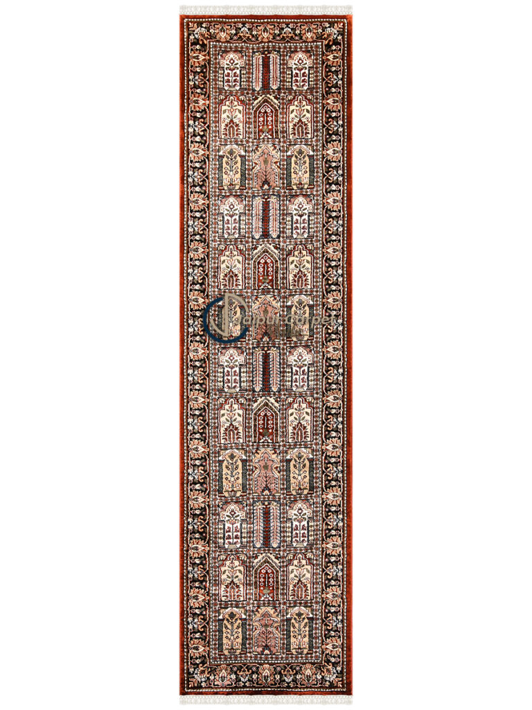 Silken Tabriz – Hand-Knotted Persian Silk Runner Rug