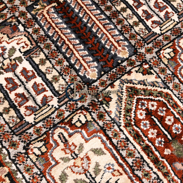 Silken Tabriz – Hand-Knotted Persian Silk Runner Rug - Image 3