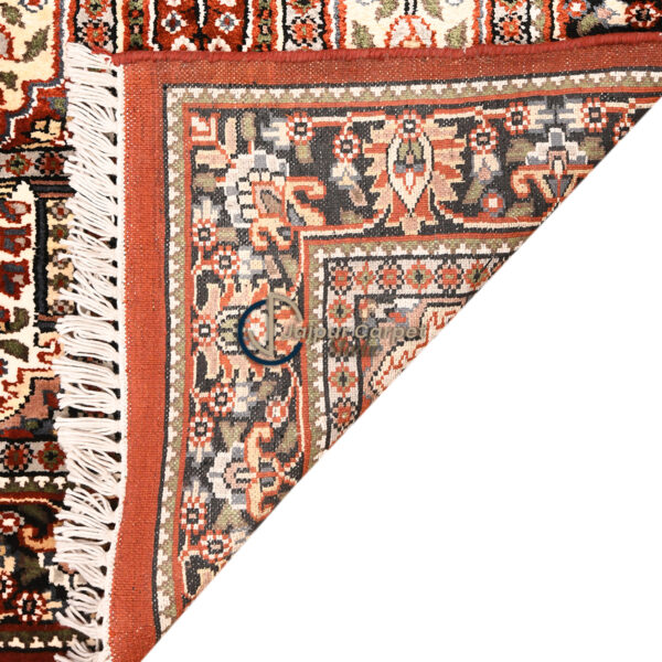 Silken Tabriz – Hand-Knotted Persian Silk Runner Rug - Image 7
