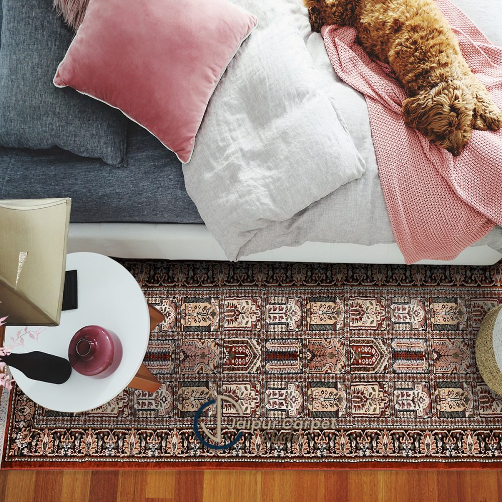 Silken Tabriz – Hand-Knotted Persian Silk Runner Rug - Image 2