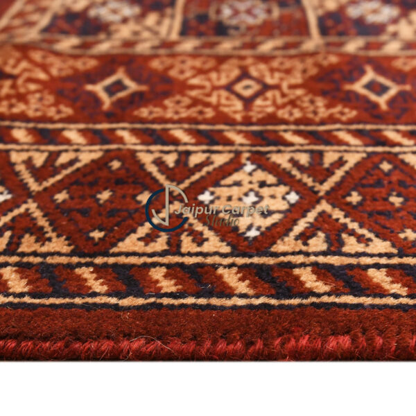 Garnet Elegance – Tribal Wool Runner Rug - Image 5