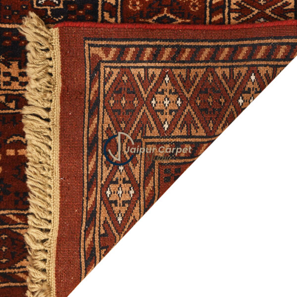 Garnet Elegance – Tribal Wool Runner Rug - Image 6