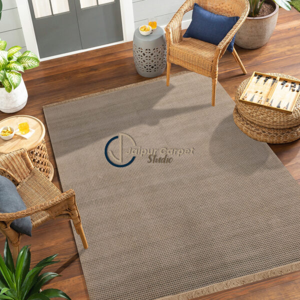 Desert Dunes – Handwoven Wool Carpet with Subtle Elegance - Image 2